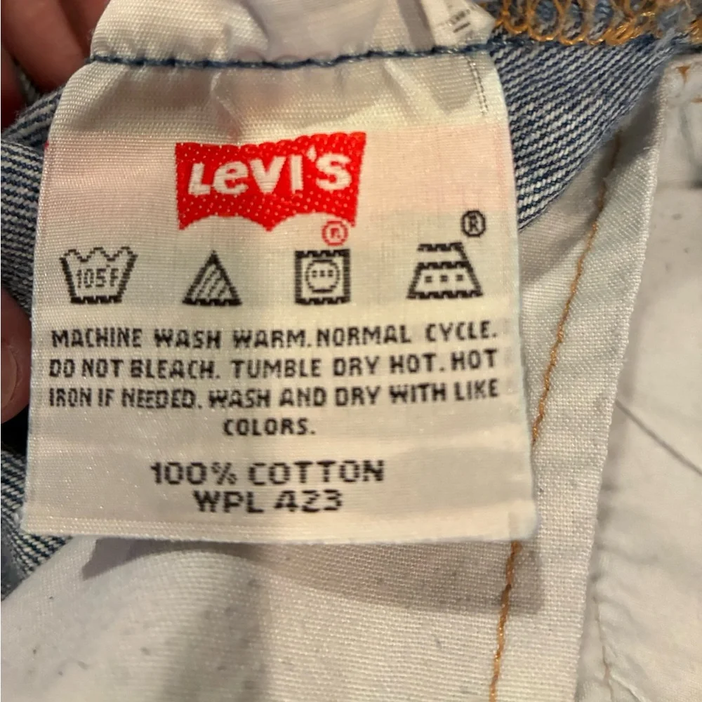Vintage Men’s Levi’s 501 Jeans 38x30 Button Fly Straight Leg 00501-0115